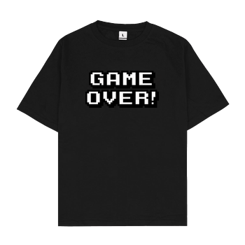 Game Over Oversize T-Shirt - Schwarz