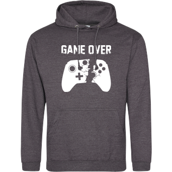 Game Over v2 JH Hoodie - Dark heather grey