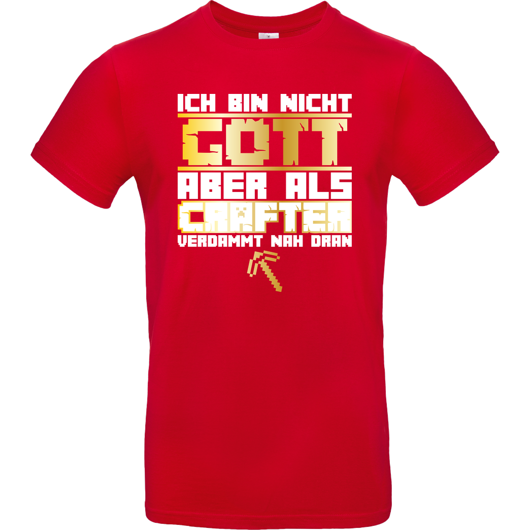bjin94 Gamer Gott - MC Edition T-Shirt B&C EXACT 190 - Rot