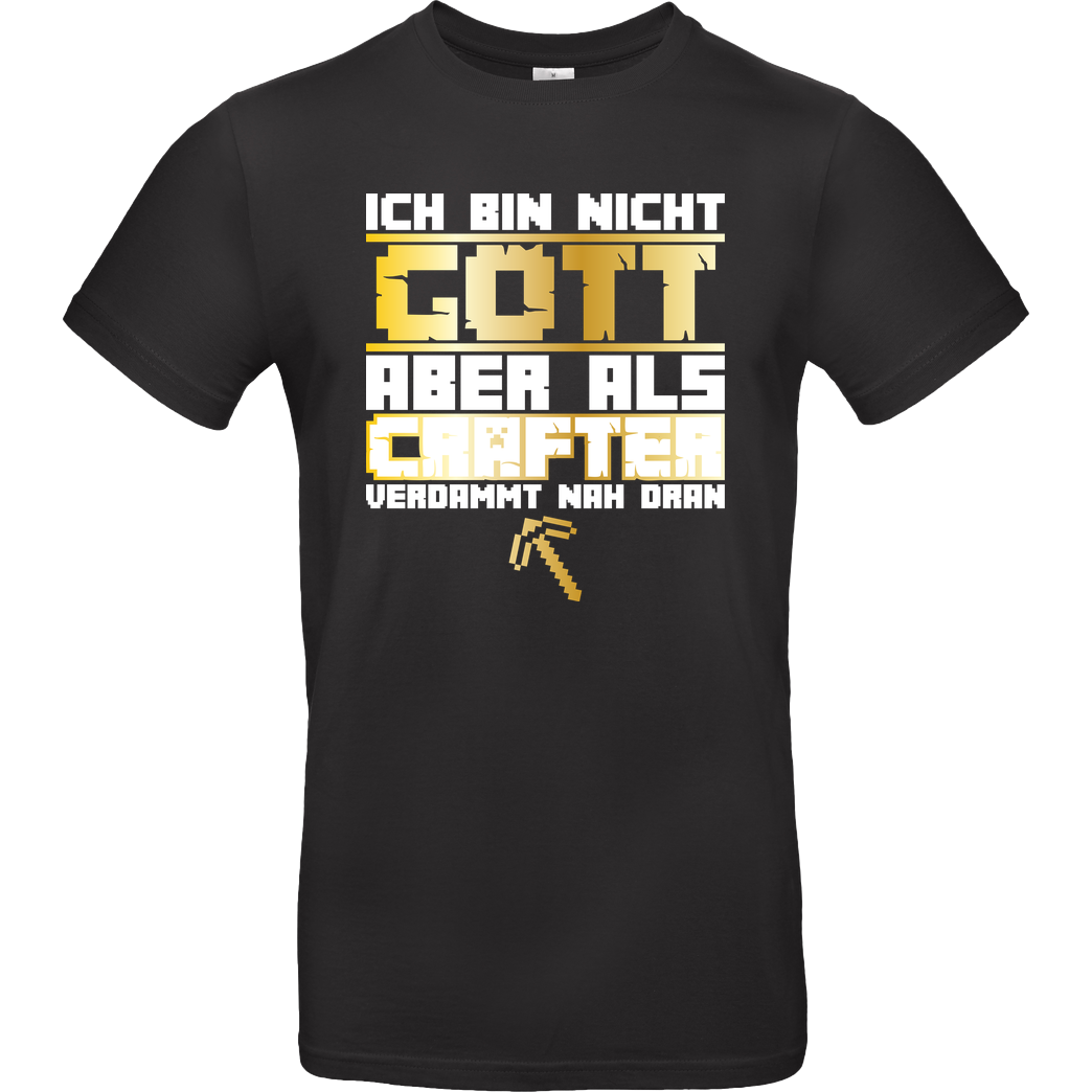 bjin94 Gamer Gott - MC Edition T-Shirt B&C EXACT 190 - Schwarz