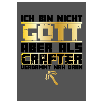 Gamer Gott - MC Edition Kunstdruck grau
