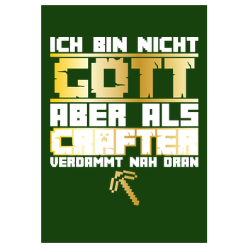Gamer Gott - MC Edition Kunstdruck grün