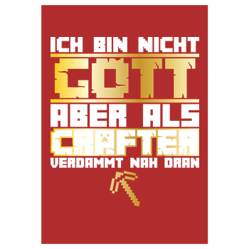Gamer Gott - MC Edition Kunstdruck rot