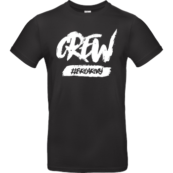 GamerBrother - Crew-Shirt - BroArmy B&C EXACT 190 - Schwarz