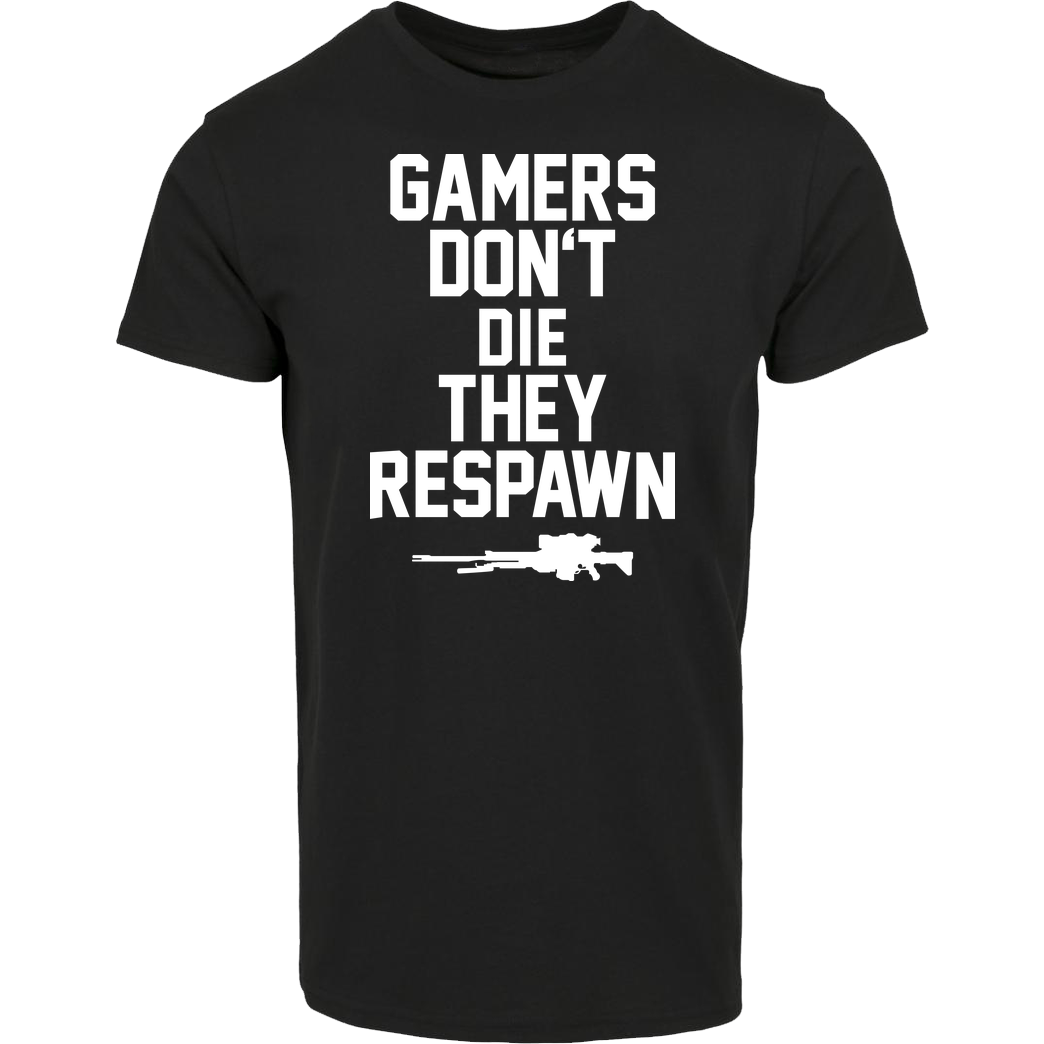 bjin94 Gamers don't die T-Shirt Hausmarke T-Shirt  - Schwarz