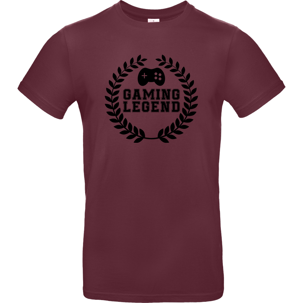 bjin94 Gaming Legend T-Shirt B&C EXACT 190 - Bordeaux