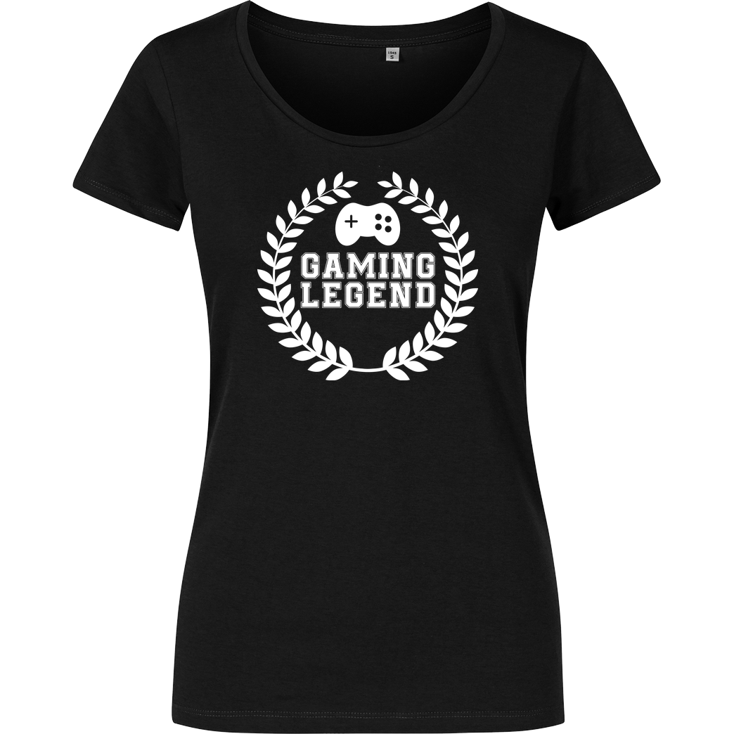 bjin94 Gaming Legend T-Shirt Damenshirt schwarz