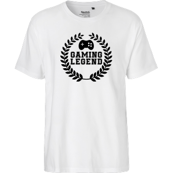 Gaming Legend Fairtrade T-Shirt - weiß