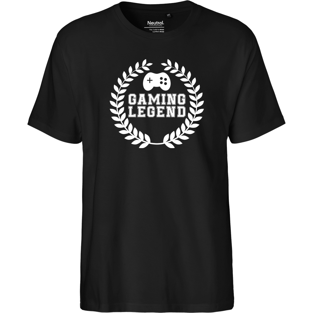 bjin94 Gaming Legend T-Shirt Fairtrade T-Shirt - schwarz