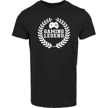 Gaming Legend Hausmarke T-Shirt  - Schwarz