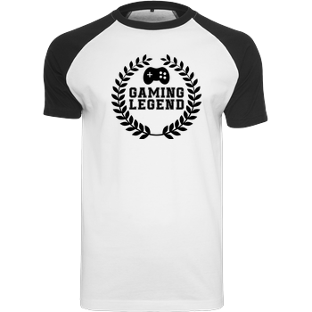 Gaming Legend Raglan-Shirt weiß