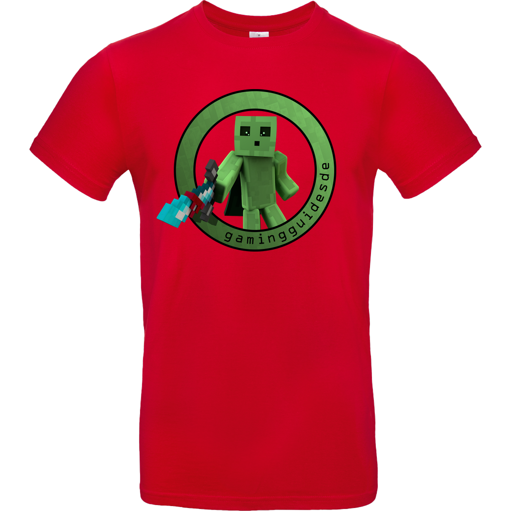 gamingguidesde GamingGuidesDE - Swordsman T-Shirt B&C EXACT 190 - Rot