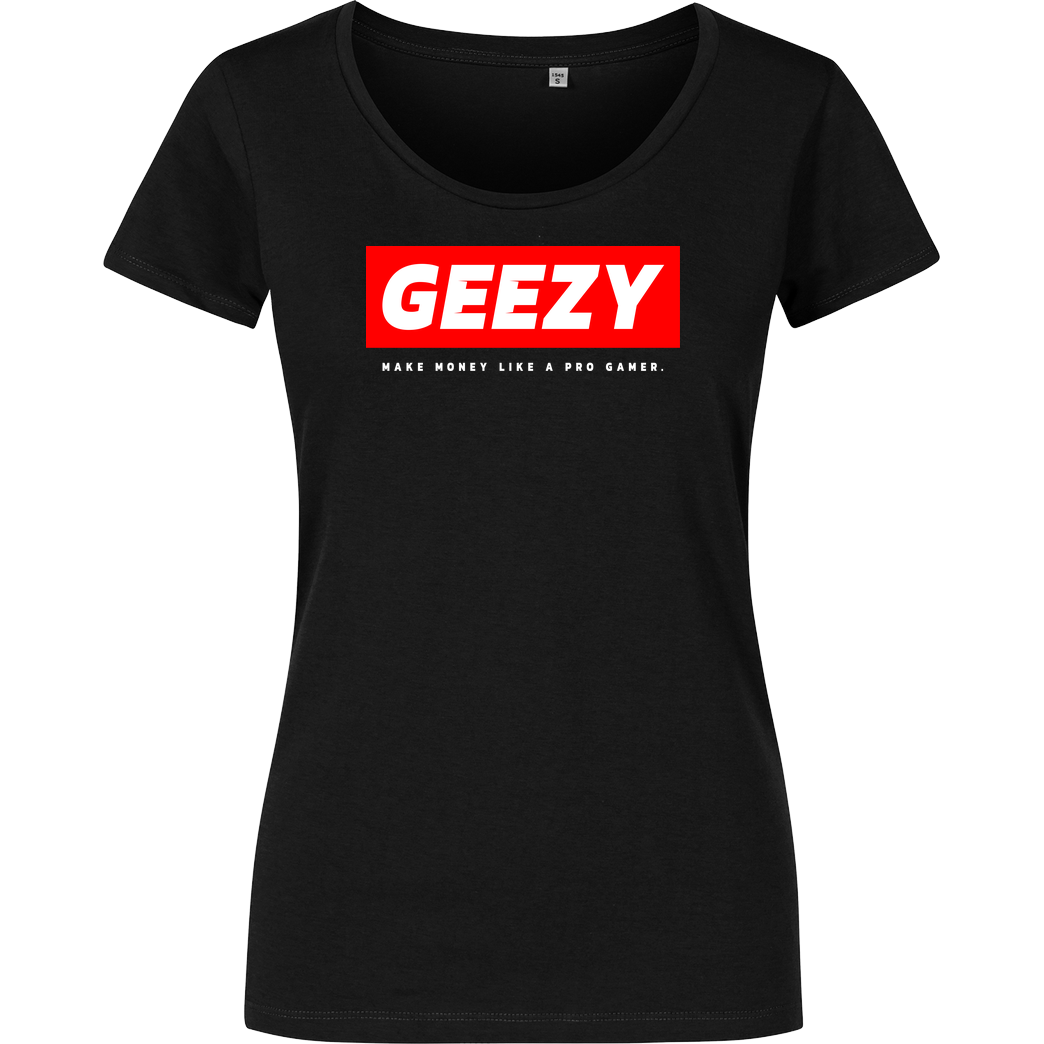 Geezy Geezy - Geezy T-Shirt Damenshirt schwarz