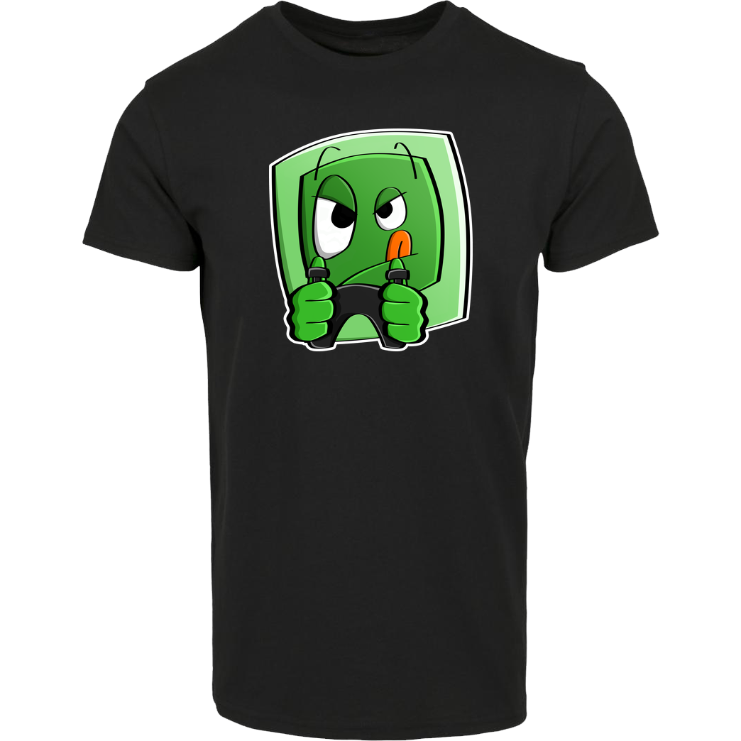 gamingguidesde GGDE - Slime zockt T-Shirt Hausmarke T-Shirt  - Schwarz