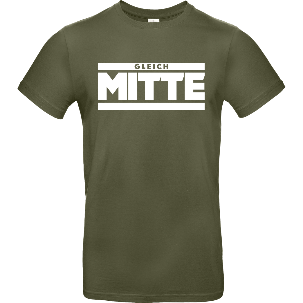 GleichMitte GleichMitte - Logo T-Shirt B&C EXACT 190 - Khaki