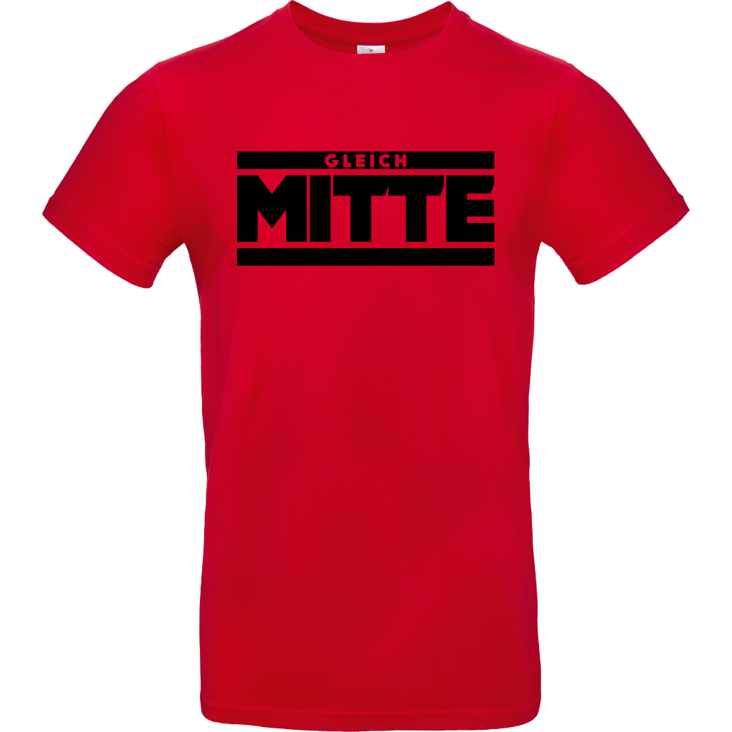 GleichMitte GleichMitte - Logo T-Shirt B&C EXACT 190 - Rot