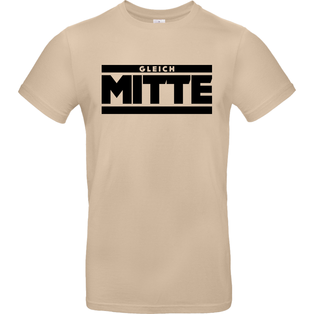 GleichMitte GleichMitte - Logo T-Shirt B&C EXACT 190 - Sand