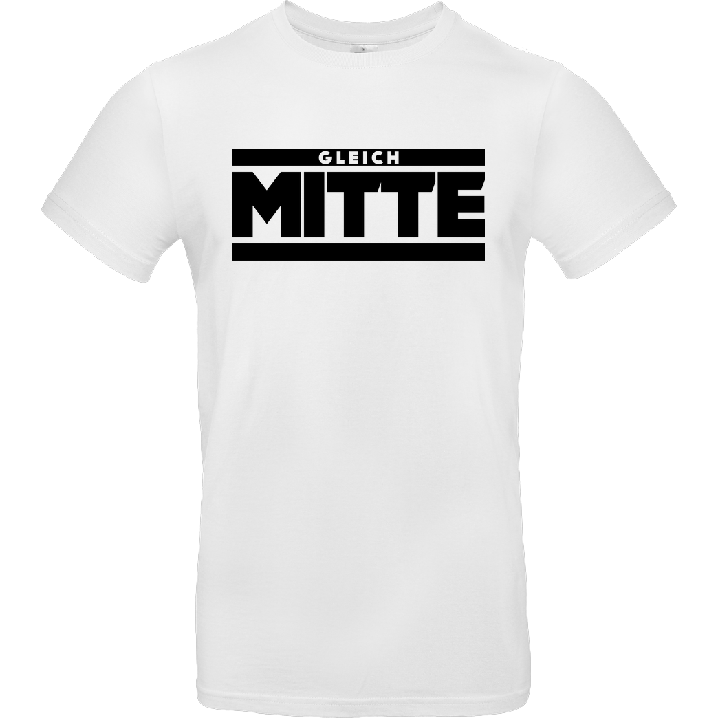 GleichMitte GleichMitte - Logo T-Shirt B&C EXACT 190 - Weiß