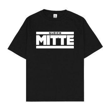 GleichMitte - Logo Oversize T-Shirt - Schwarz