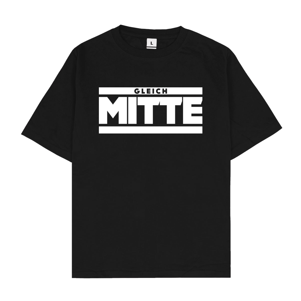 GleichMitte GleichMitte - Logo T-Shirt Oversize T-Shirt - Schwarz