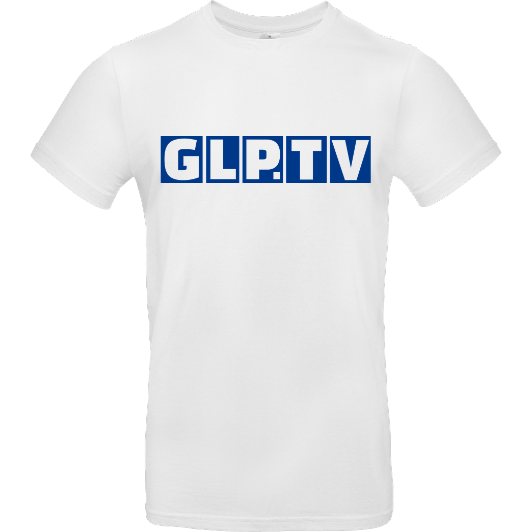 GermanLetsPlay GLP - GLP.TV royal T-Shirt B&C EXACT 190 - Weiß