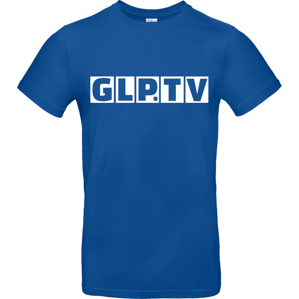 GermanLetsPlay GLP - GLP.TV white T-Shirt B&C EXACT 190 - Royal