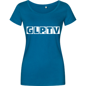 GLP - GLP.TV white Damenshirt petrol