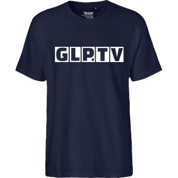 GLP - GLP.TV white Fairtrade T-Shirt - navy