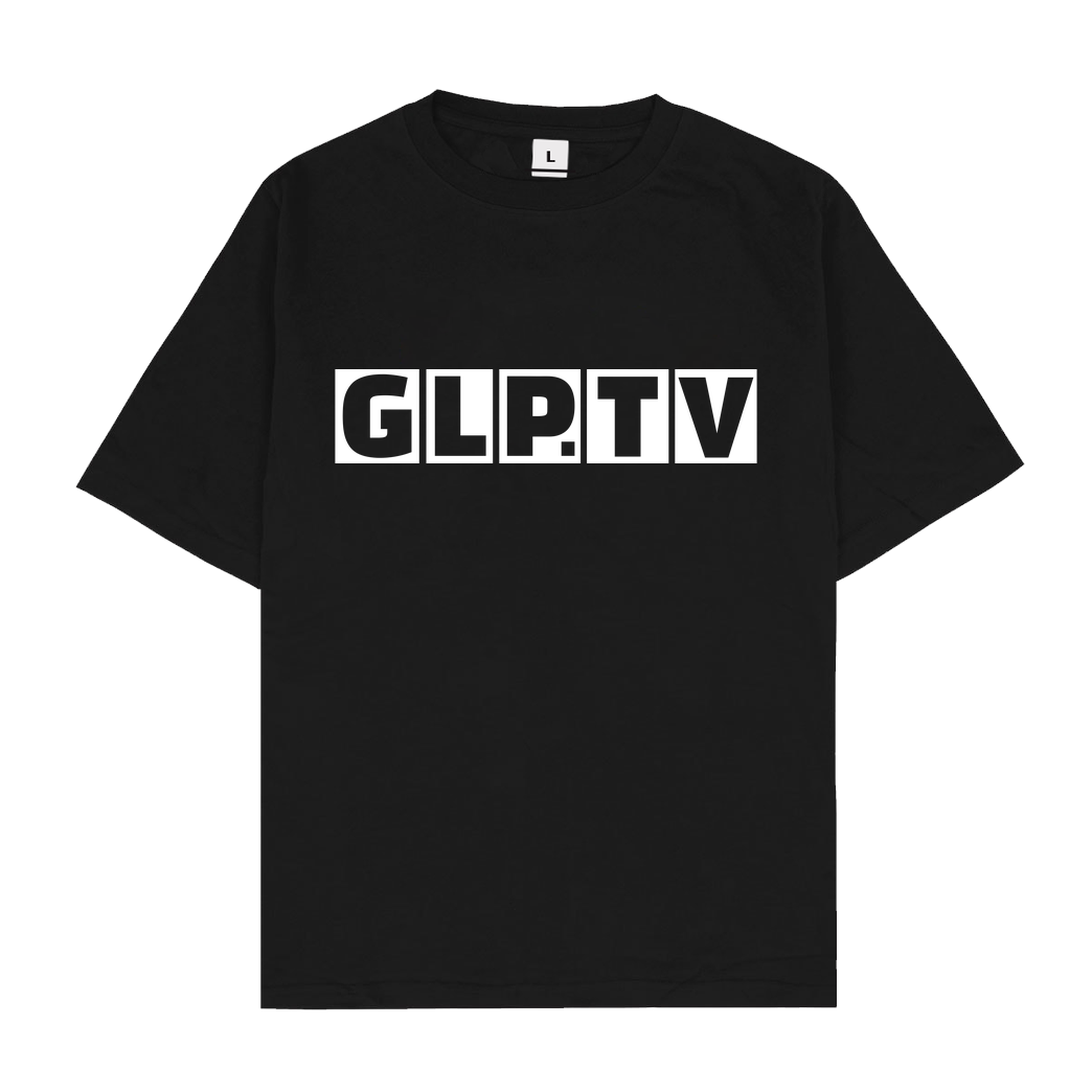 GermanLetsPlay GLP - GLP.TV white T-Shirt Oversize T-Shirt - Schwarz