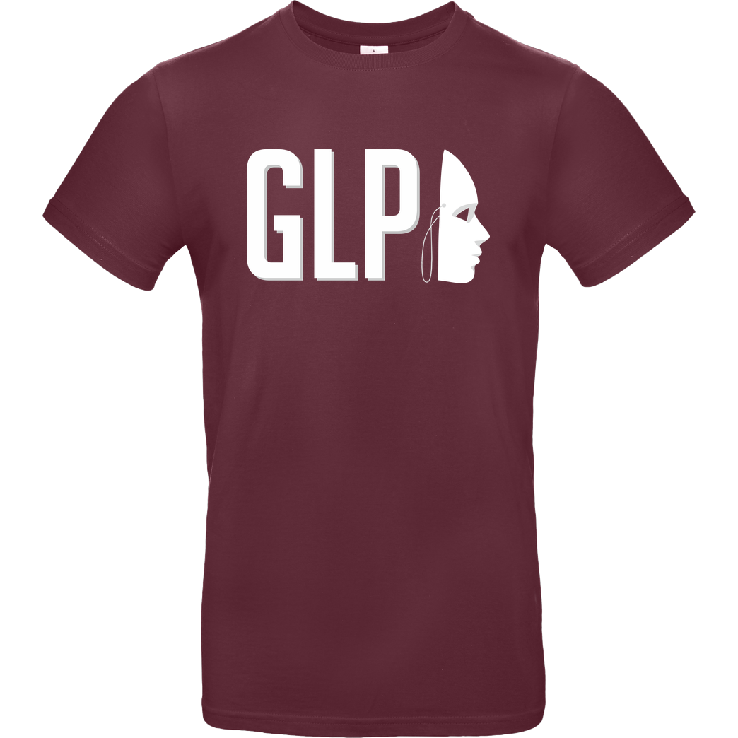 GermanLetsPlay GLP - Maske T-Shirt B&C EXACT 190 - Bordeaux
