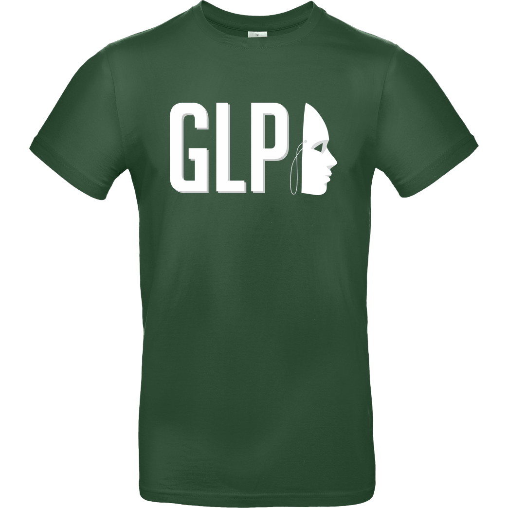 GermanLetsPlay GLP - Maske T-Shirt B&C EXACT 190 - Flaschengrün