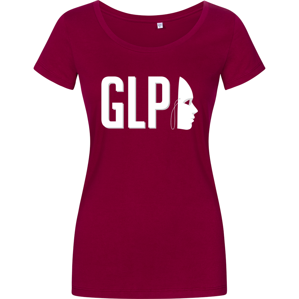 GermanLetsPlay GLP - Maske T-Shirt Damenshirt berry