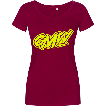 GMW - GMW Logo Damenshirt berry