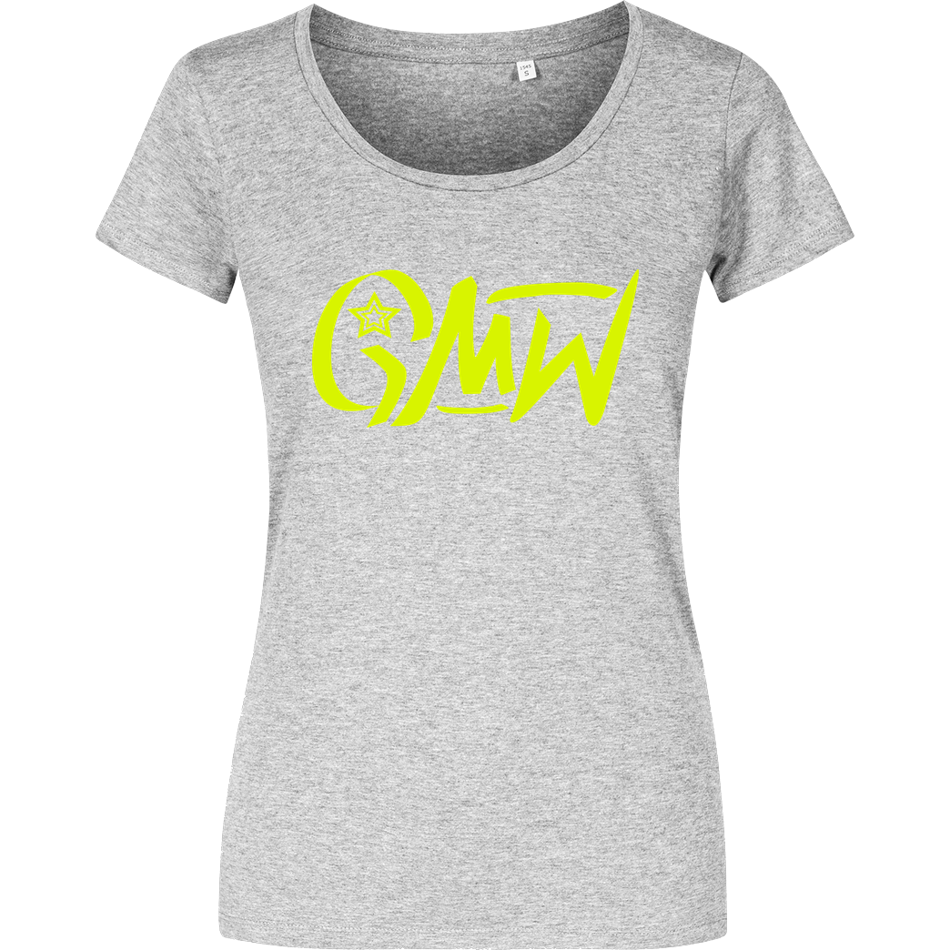 None GMW - GMW Logo T-Shirt Damenshirt heather grey
