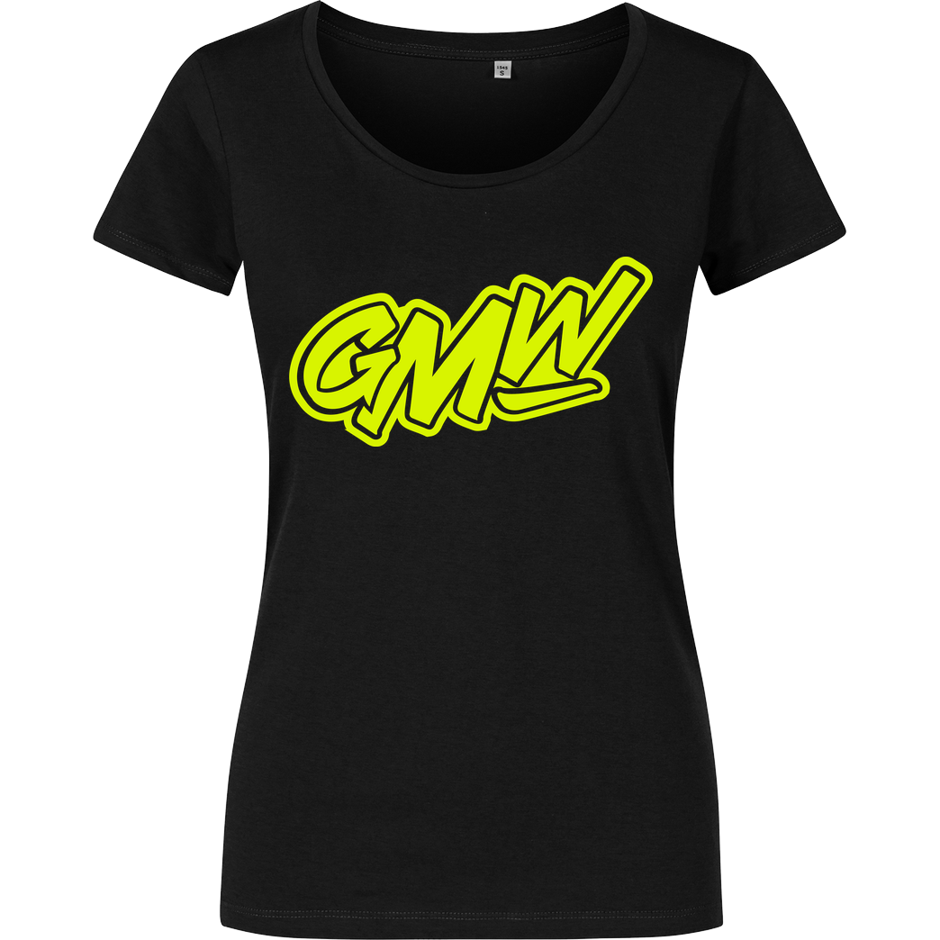 GMW GMW - GMW Logo T-Shirt Damenshirt schwarz
