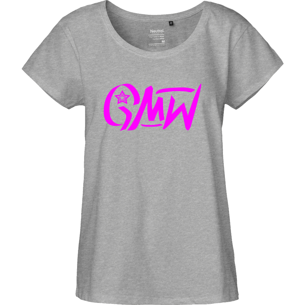 GMW GMW - GMW Logo T-Shirt Fairtrade Loose Fit Girlie - heather grey