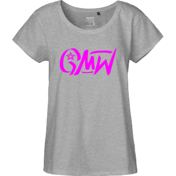 GMW - GMW Logo Fairtrade Loose Fit Girlie - heather grey