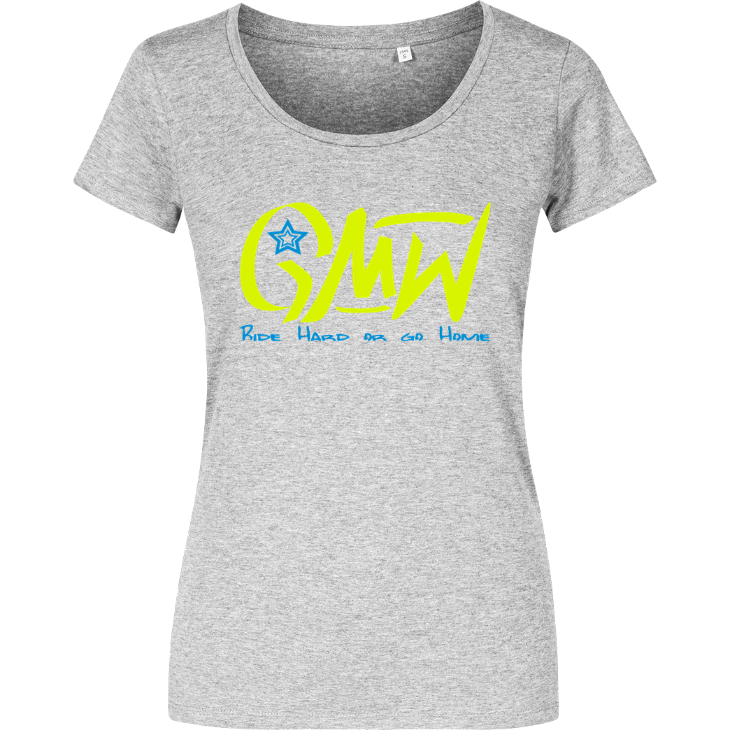 GMW GMW - GMW Ride Hard T-Shirt Damenshirt heather grey