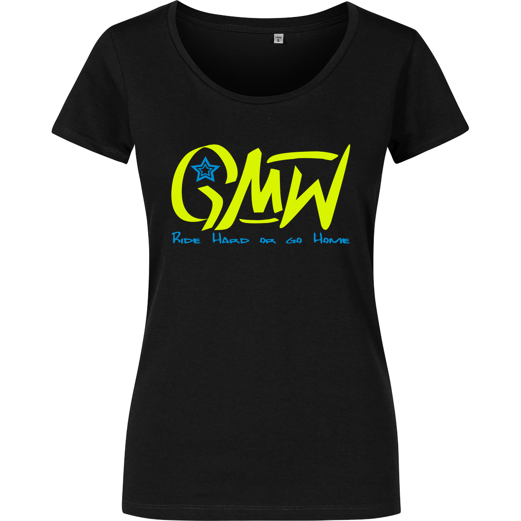 GMW GMW - GMW Ride Hard T-Shirt Damenshirt schwarz