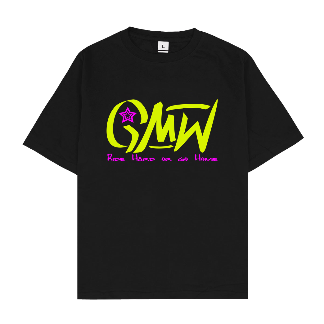 None GMW - GMW Ride Hard T-Shirt Oversize T-Shirt - Schwarz
