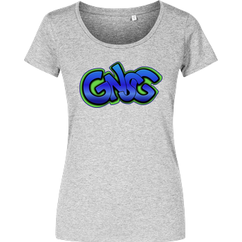GNSG - Blue Logo Damenshirt heather grey