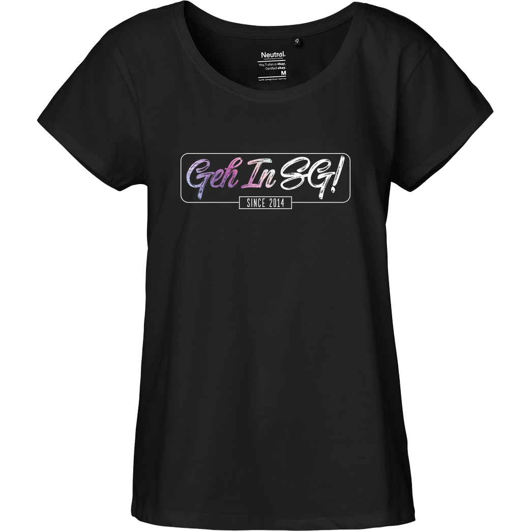 GNSG GNSG - GehInSG T-Shirt Fairtrade Loose Fit Girlie - schwarz