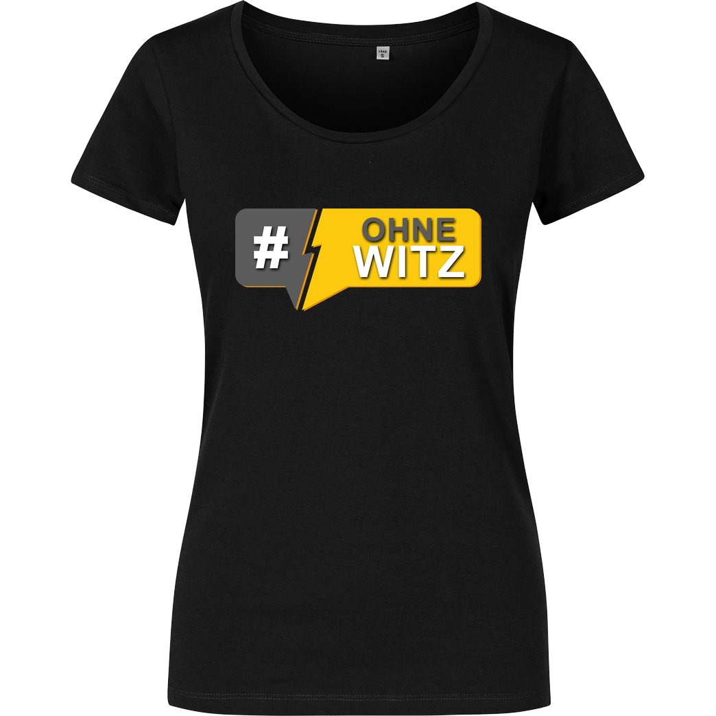 GNSG GNSG - #OhneWitz T-Shirt Damenshirt schwarz