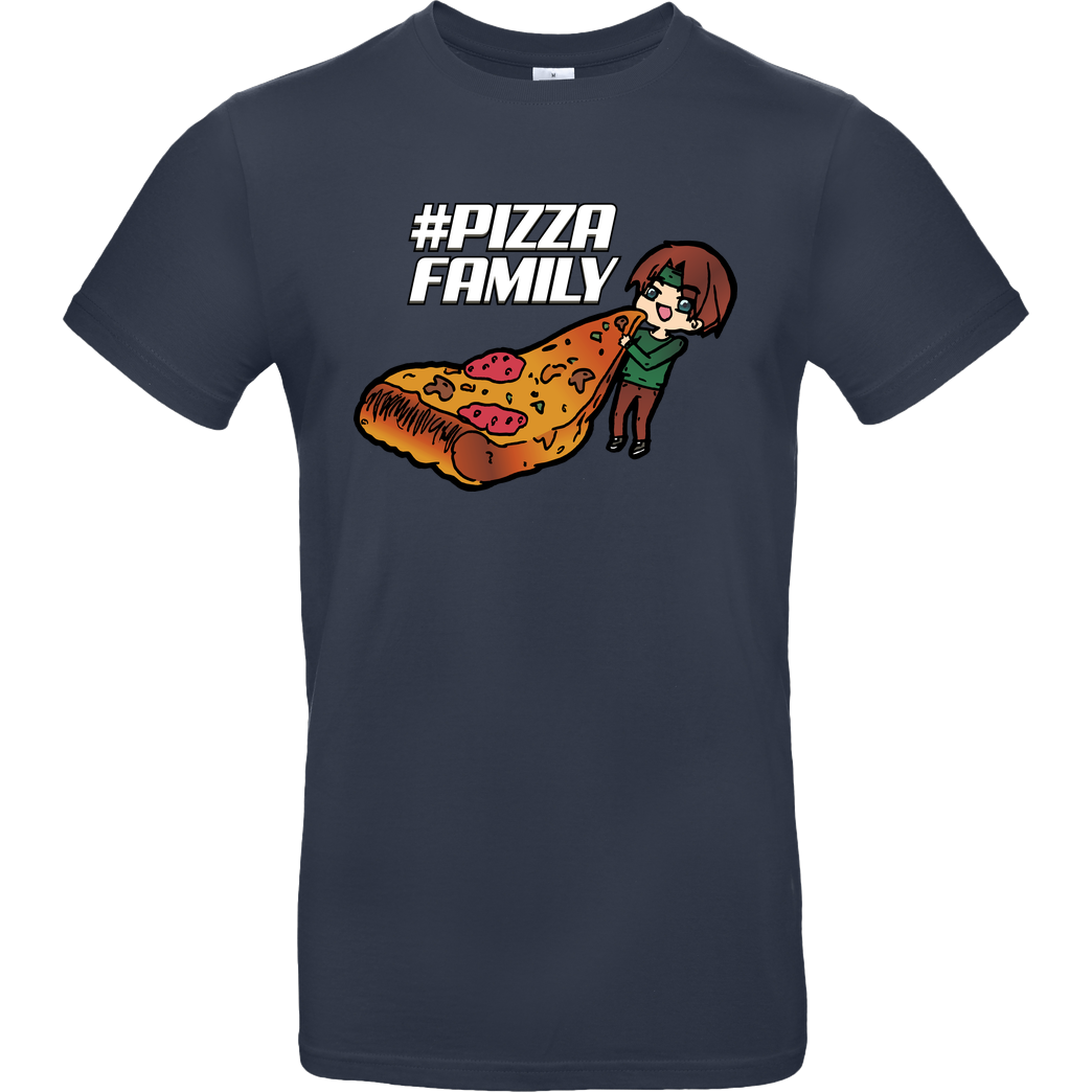 GNSG GNSG - Pizza Family T-Shirt B&C EXACT 190 - Navy