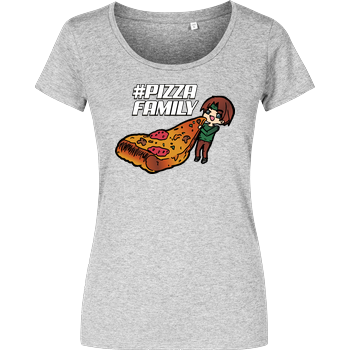 GNSG - Pizza Family Damenshirt heather grey