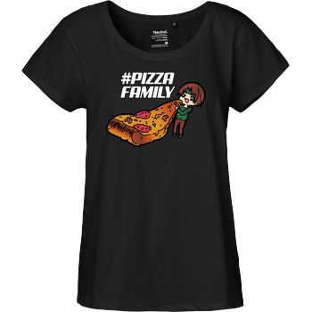 GNSG - Pizza Family Fairtrade Loose Fit Girlie - schwarz
