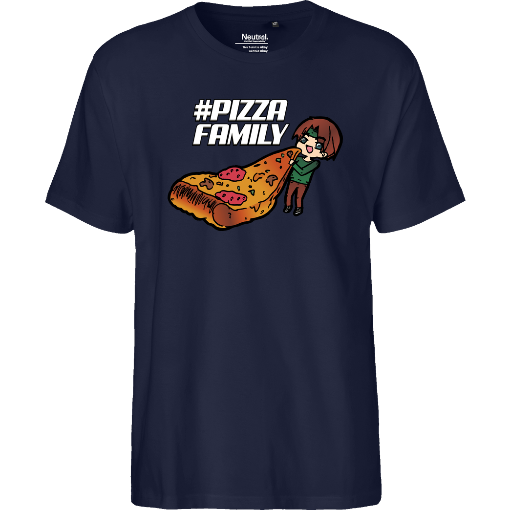 GNSG GNSG - Pizza Family T-Shirt Fairtrade T-Shirt - navy