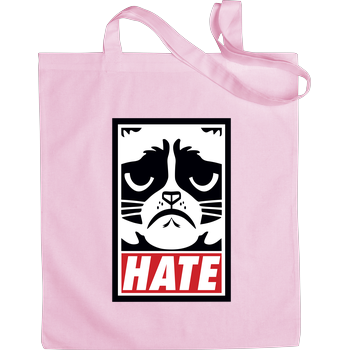 Grumpy Cat - Hate Stoffbeutel Pink