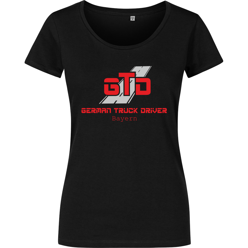 German Truck Driver GTD - Bayern T-Shirt Damenshirt schwarz