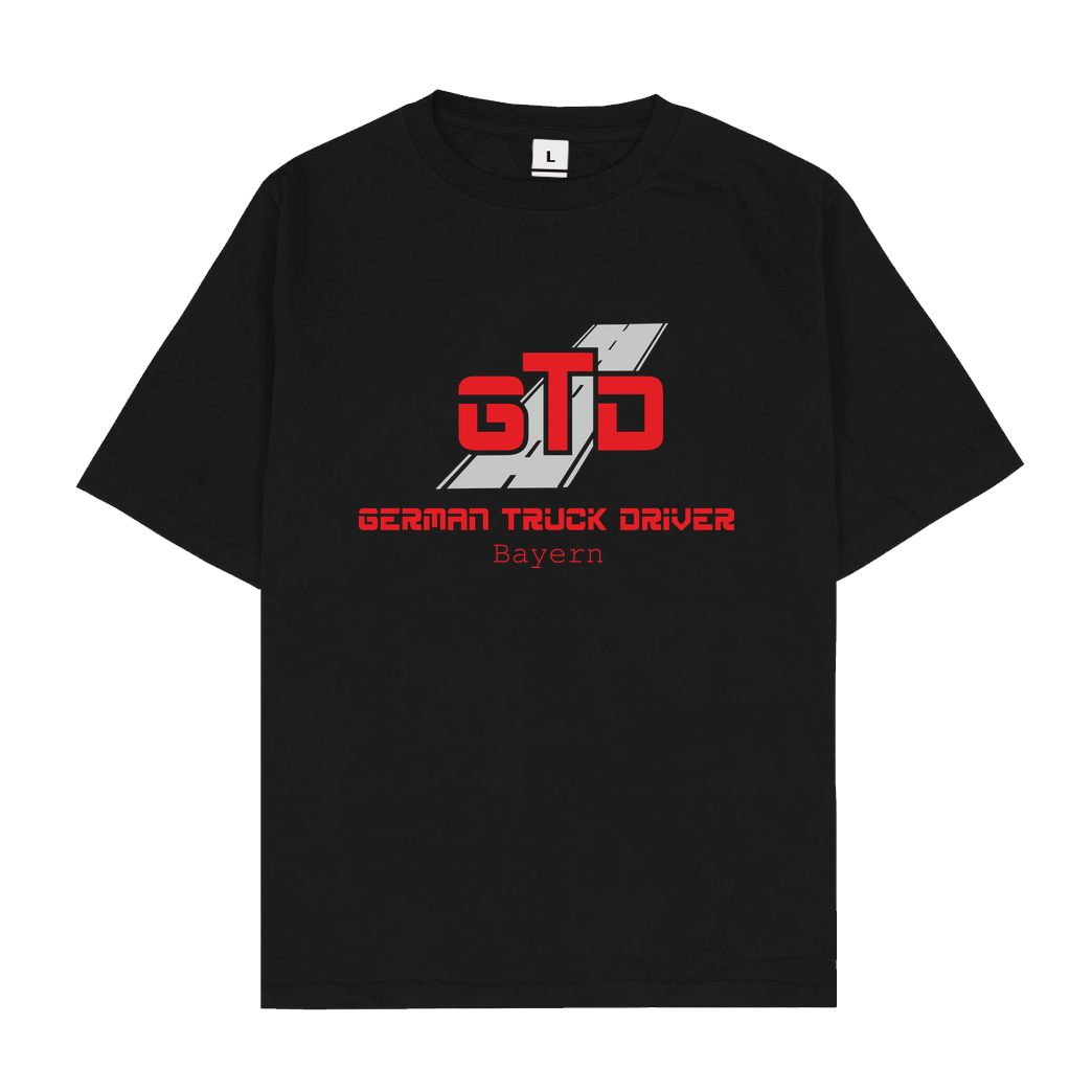 German Truck Driver GTD - Bayern T-Shirt Oversize T-Shirt - Schwarz